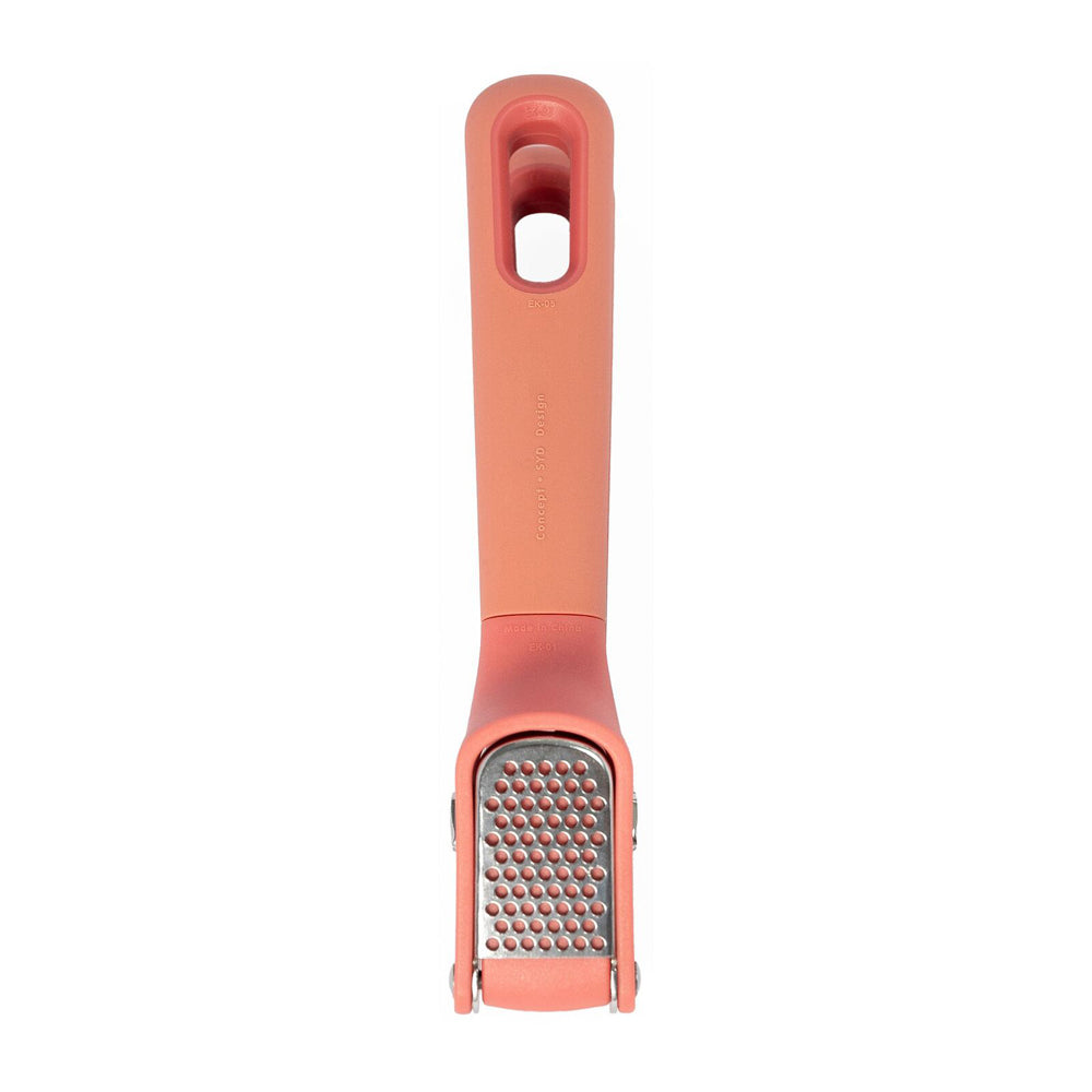 59007-eku-upcycle-soft-grip-kitchen-garlic-press-salmon-pink