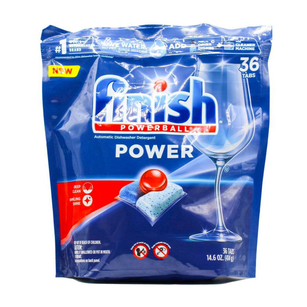 36pc Finish Powerball Dishwasher Cleaning Tablets Power