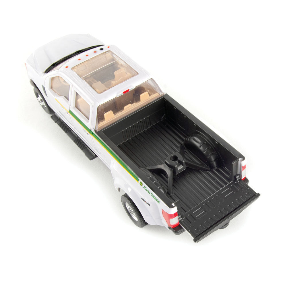 47433-john-deere-1-32-ford-pickup-w-john-deere-gator-on-trailer-plus-horses-yards-3y