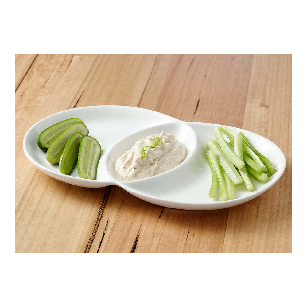 62111-ladelle-classica-3-section-porcelain-32cm-mini-loop-platter-white