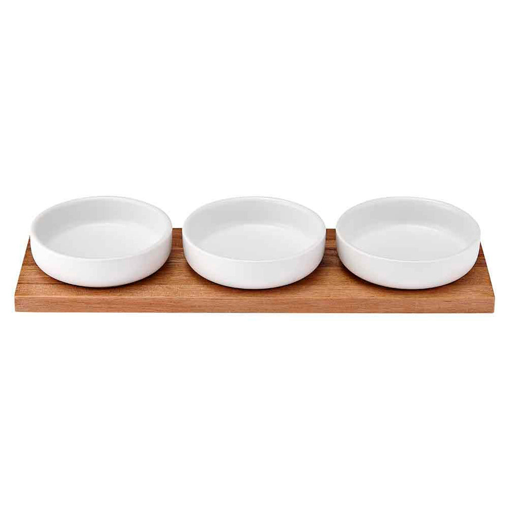 62396-4pc-ladelle-host-stoneware-serving-food-bowl-wood-tray-set-sage