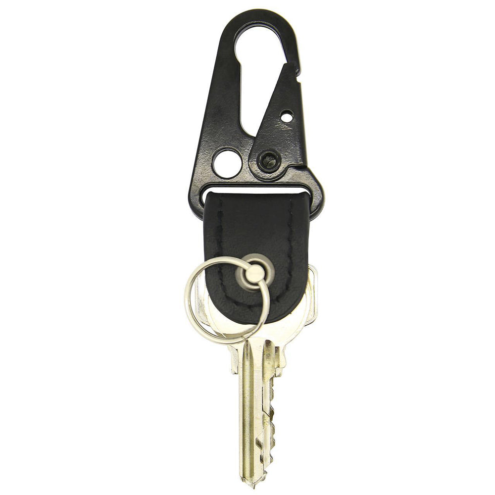 112218-connect-leather-carabiner-keybiner-shackle-key-holder-black-14cm