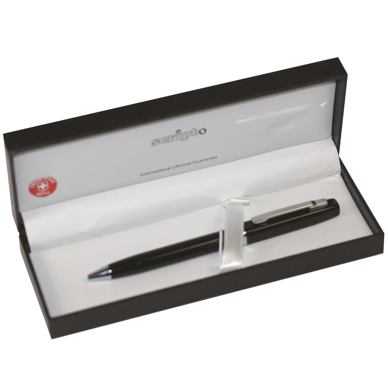 110019-scripto-slinky-durable-home-office-strationary-ball-point-pen-black-boxed