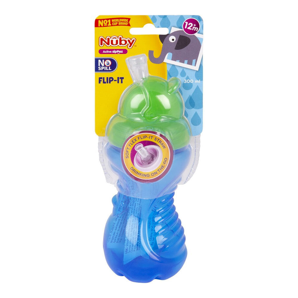 7019929-nuby-no-spill-flip-it-straw-cup-300ml-12m-assorted