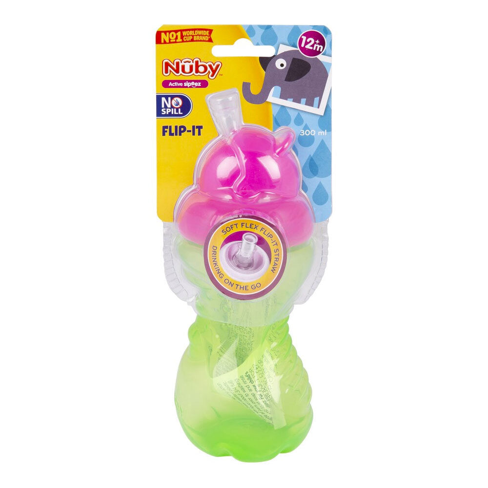 7019929-nuby-no-spill-flip-it-straw-cup-300ml-12m-assorted
