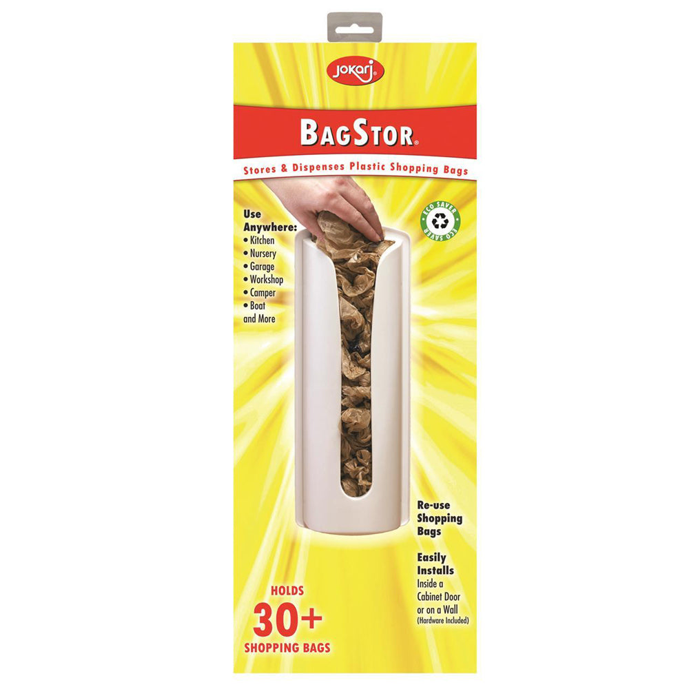 105219-jokari-bagstor-bin-plastic-shopping-bag-dispenser-white-41cm