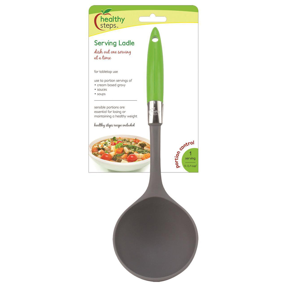 105298-jokari-healthy-steps-31cm-serving-laddle-food-cooking-utensil-green