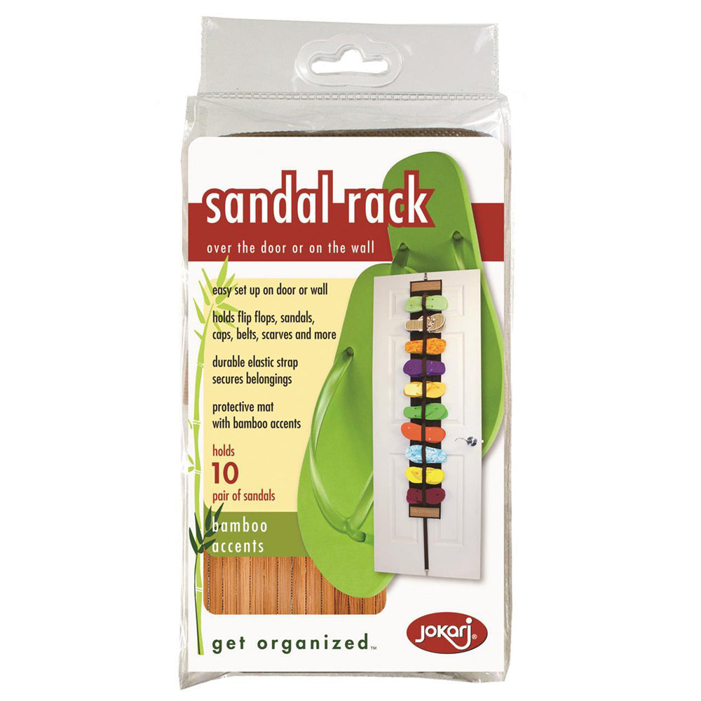 105315-jokari-21cm-sandal-rack-wall-hanging-shoe-belt-organiser-black