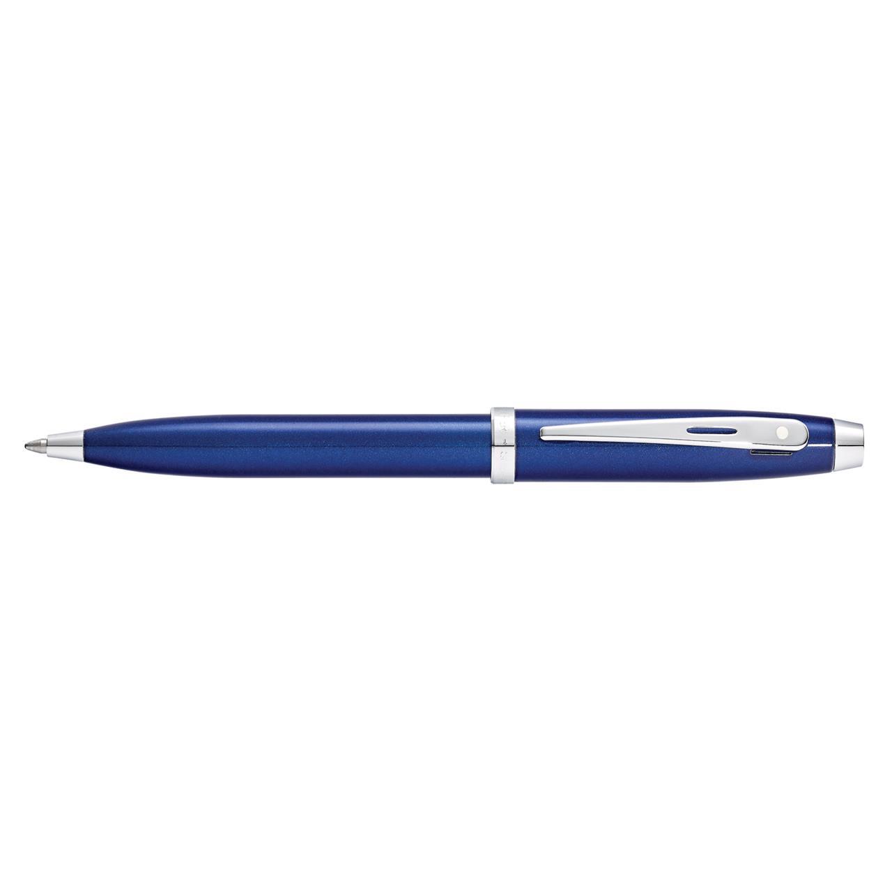 117863-sheaffer-100-ball-point-pen-lacquer-chrome-plate-blue