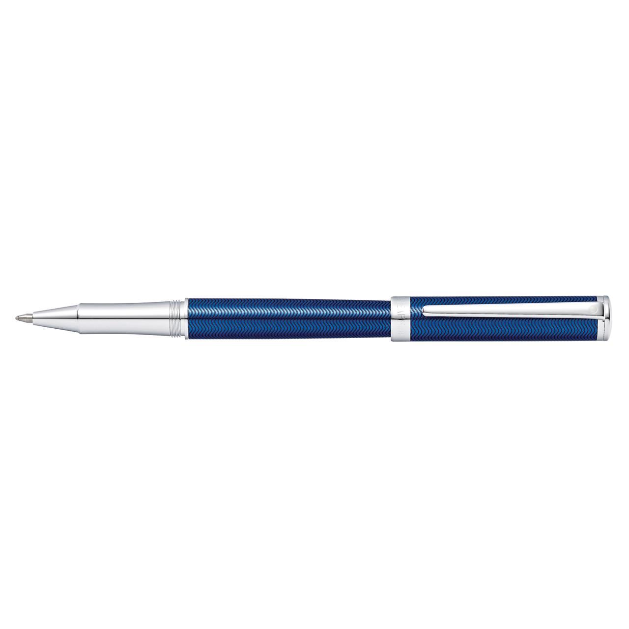 117880-sheaffer-intensity-engraved-roller-ball-pen-blue-lacquer-chrome