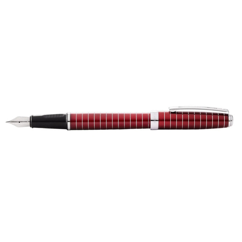 120490-sheaffer-prelude-fountain-pen-w-engraved-lines-red-lacquer