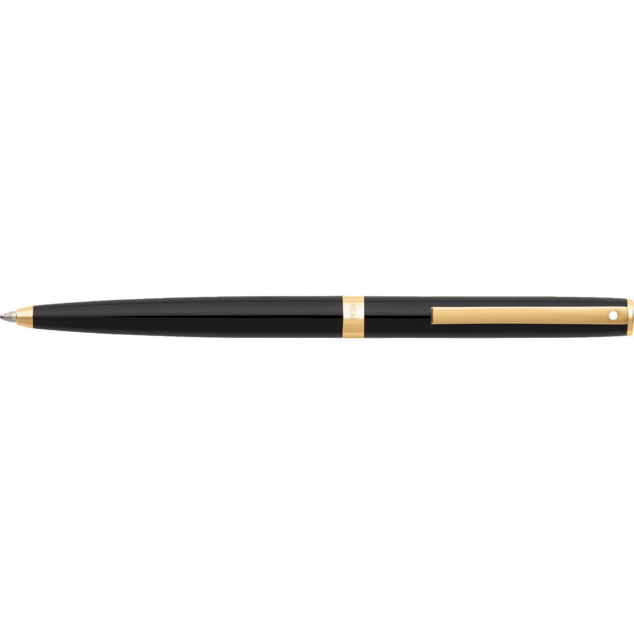 110600-sheaffer-sagaris-ball-point-pen-gloss-black-gold-tt