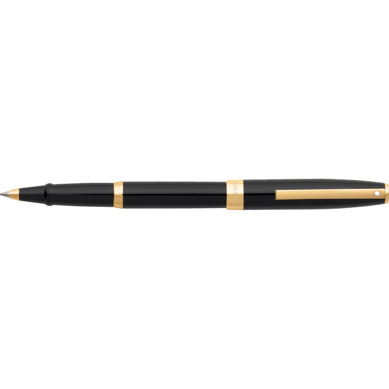 110602-sheaffer-sagaris-roller-ball-pen-gloss-black-gold-tt