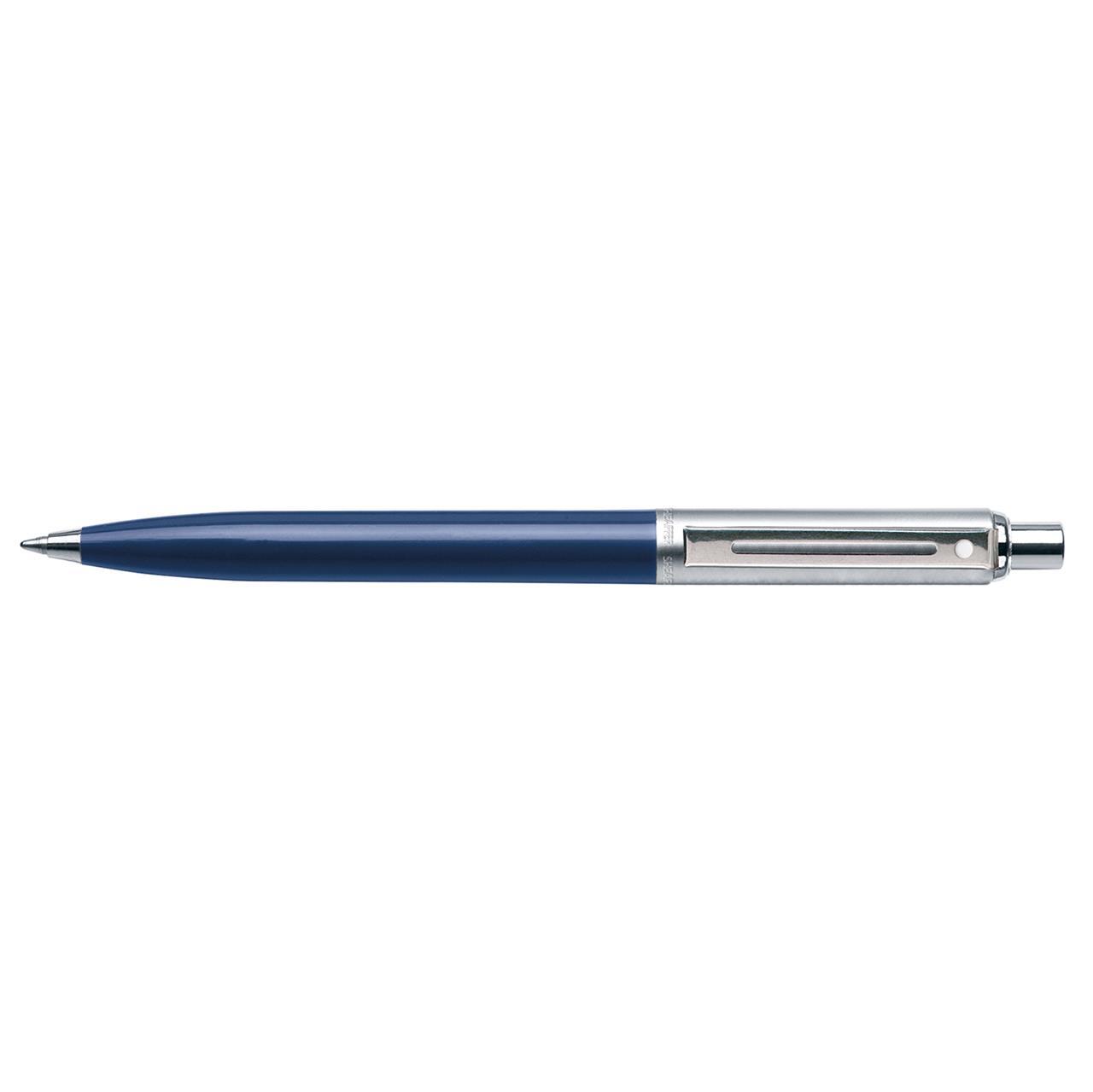 116327-sheaffer-sentinel-ball-point-pen-office-writing-hs-nib-blue-chrome