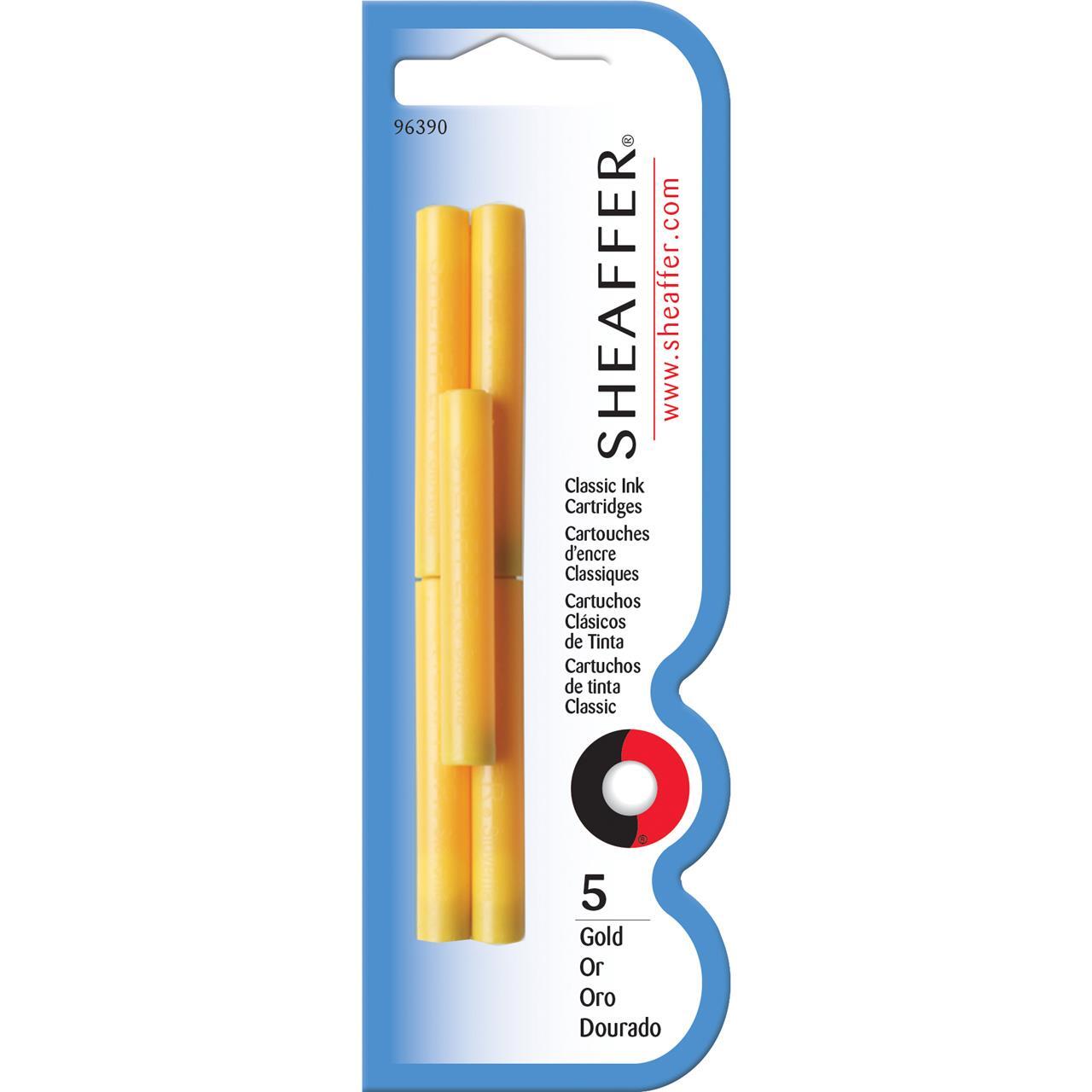 110430-5pc-sheaffer-skrip-fountain-pen-ink-cartridge-gold-blister