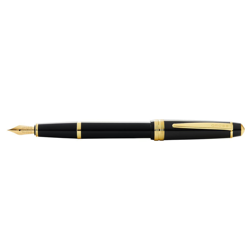 121407-cross-bailey-light-gloss-fine-fountain-pen-writing-stationery-black-gold