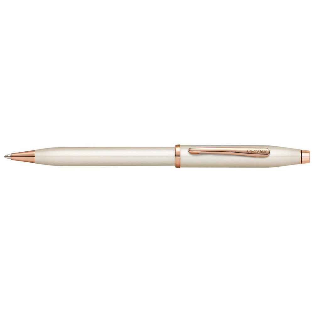 112422-cross-century-ii-ball-point-pen-medium-nib-pearl-white-rose-gold