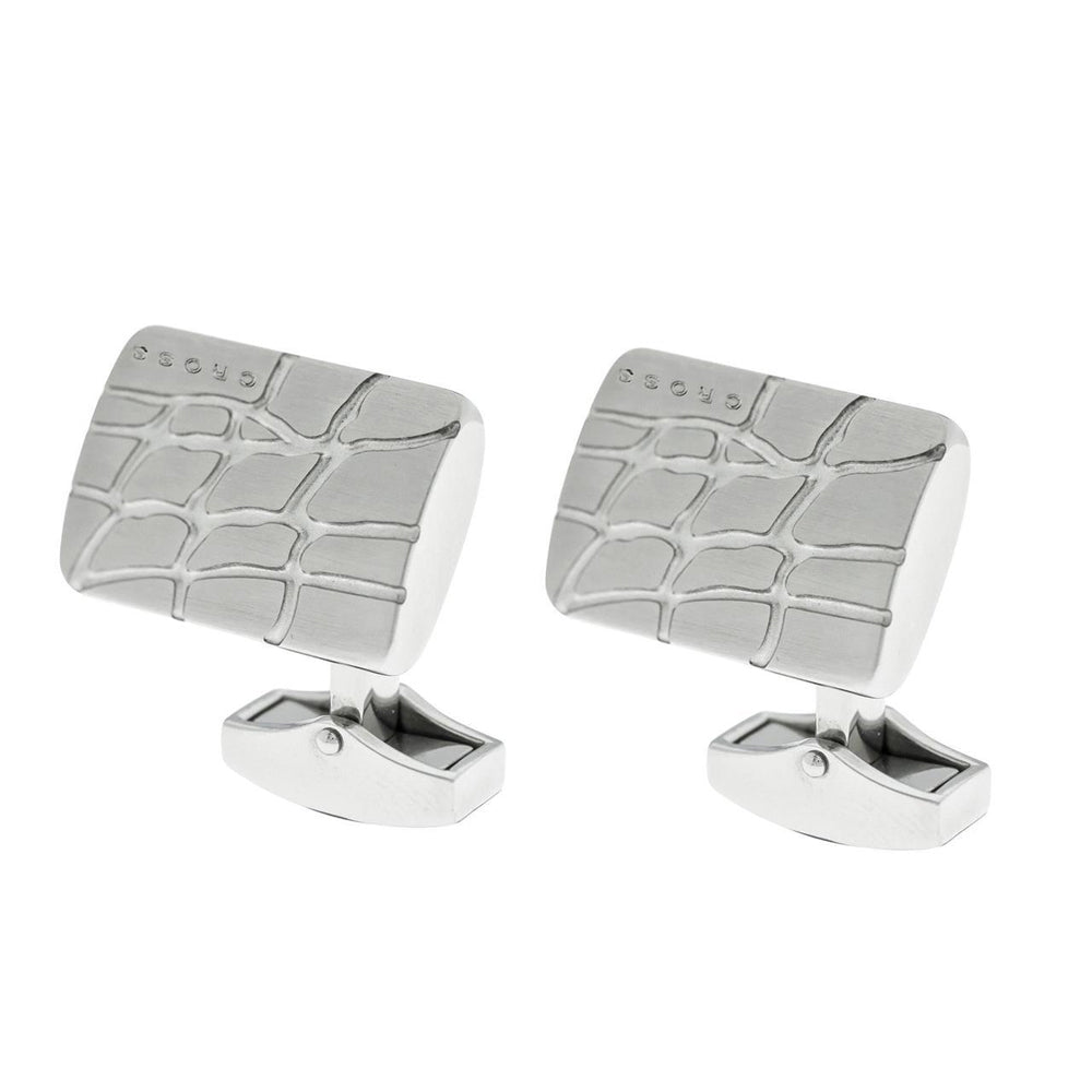 107907-cross-foster-stainless-steel-cufflinks-croc-pattern-silver