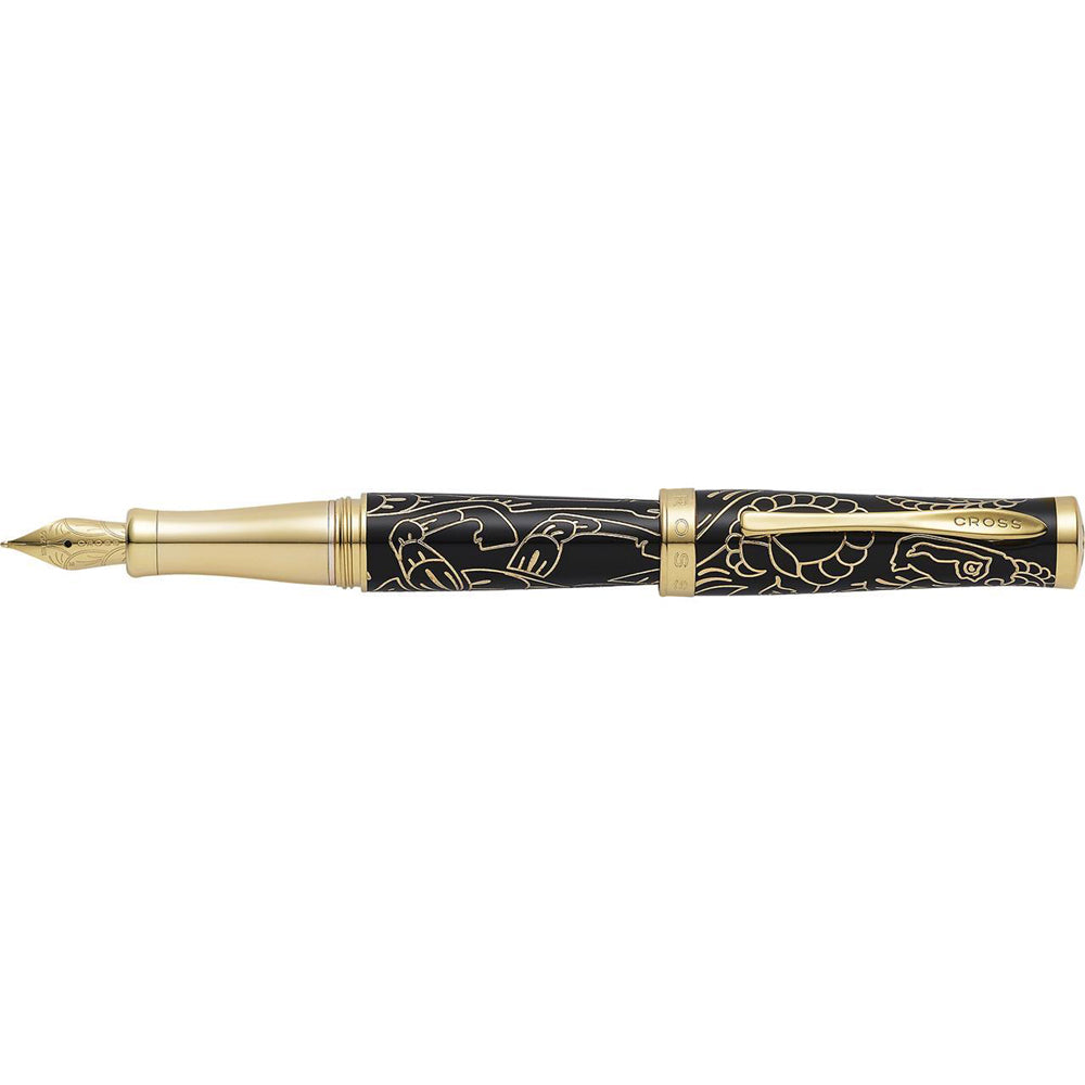108414-cross-year-of-goat-medium-fountain-pen-sauvage-lacq-23kt-black