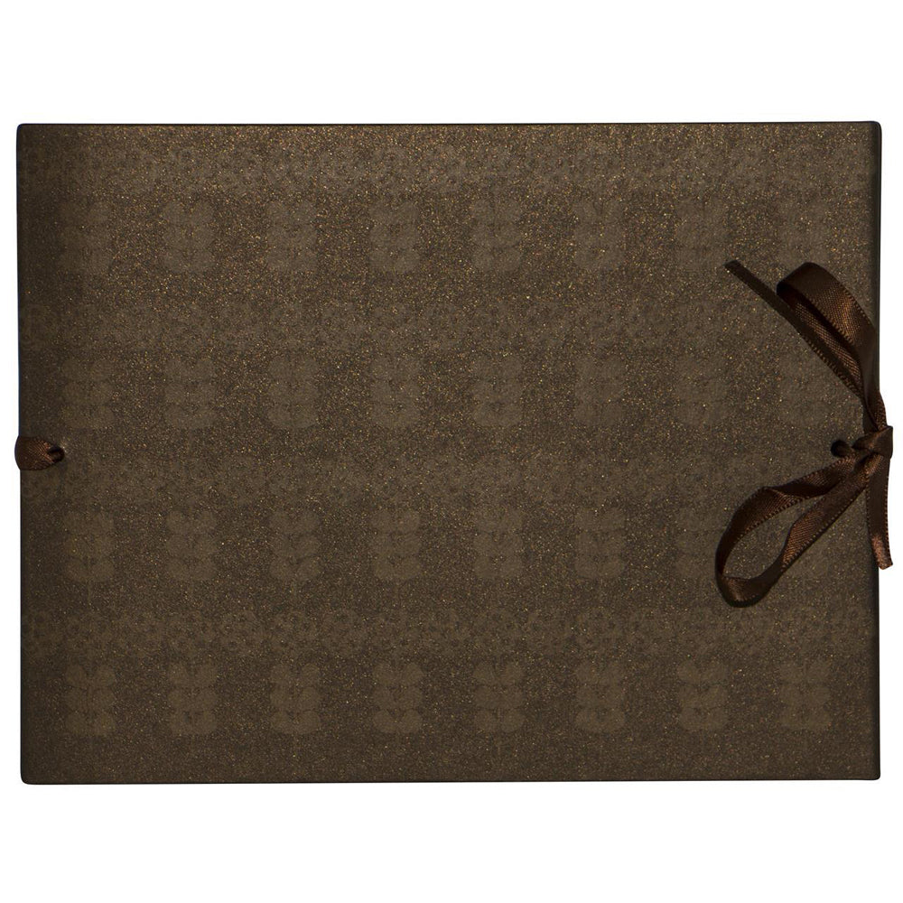 109301-lantern-studios-piccolo-photo-album-stripe-flower-chocolate