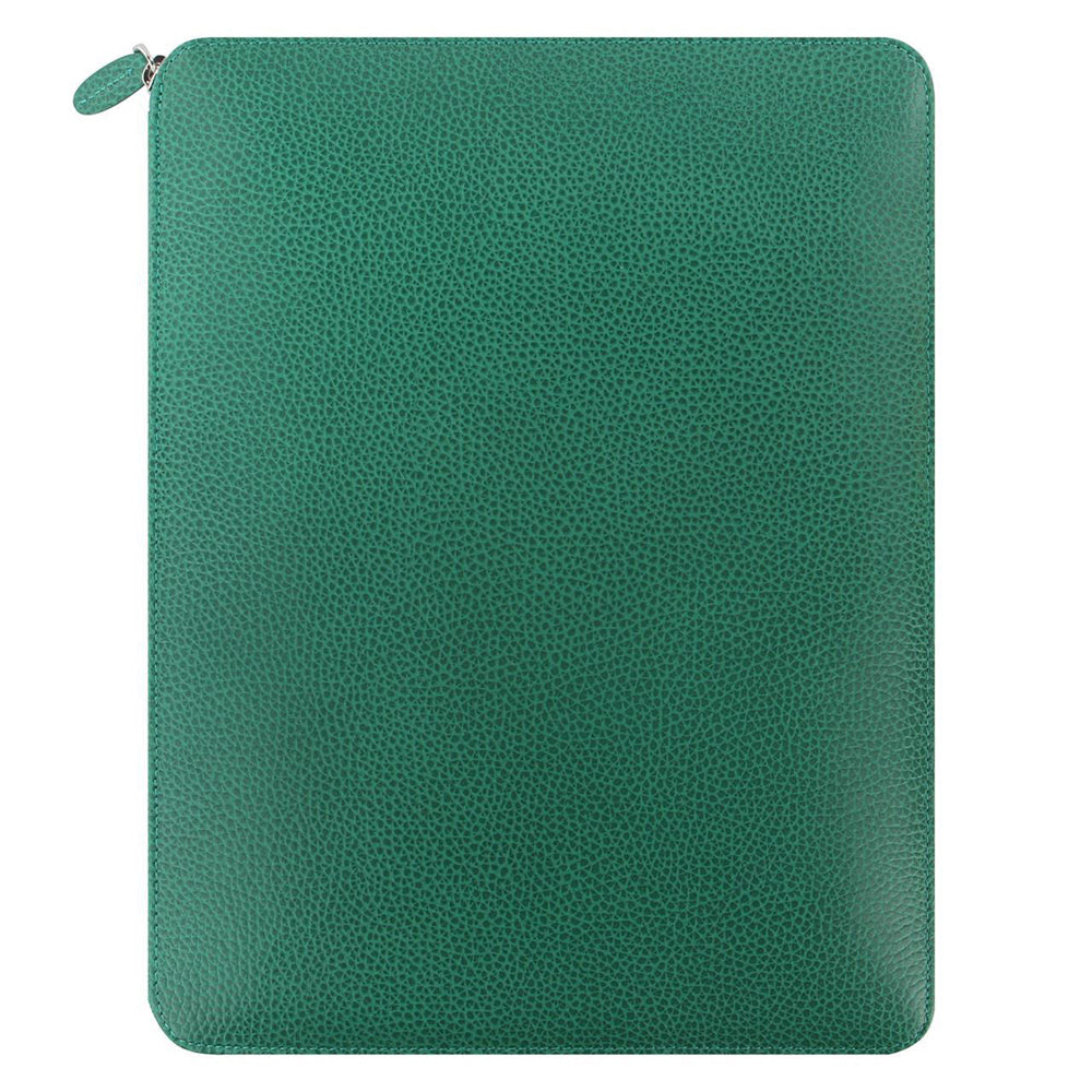 101524-filofax-a4-finsbury-zipped-folio-personal-organiser-forest-green