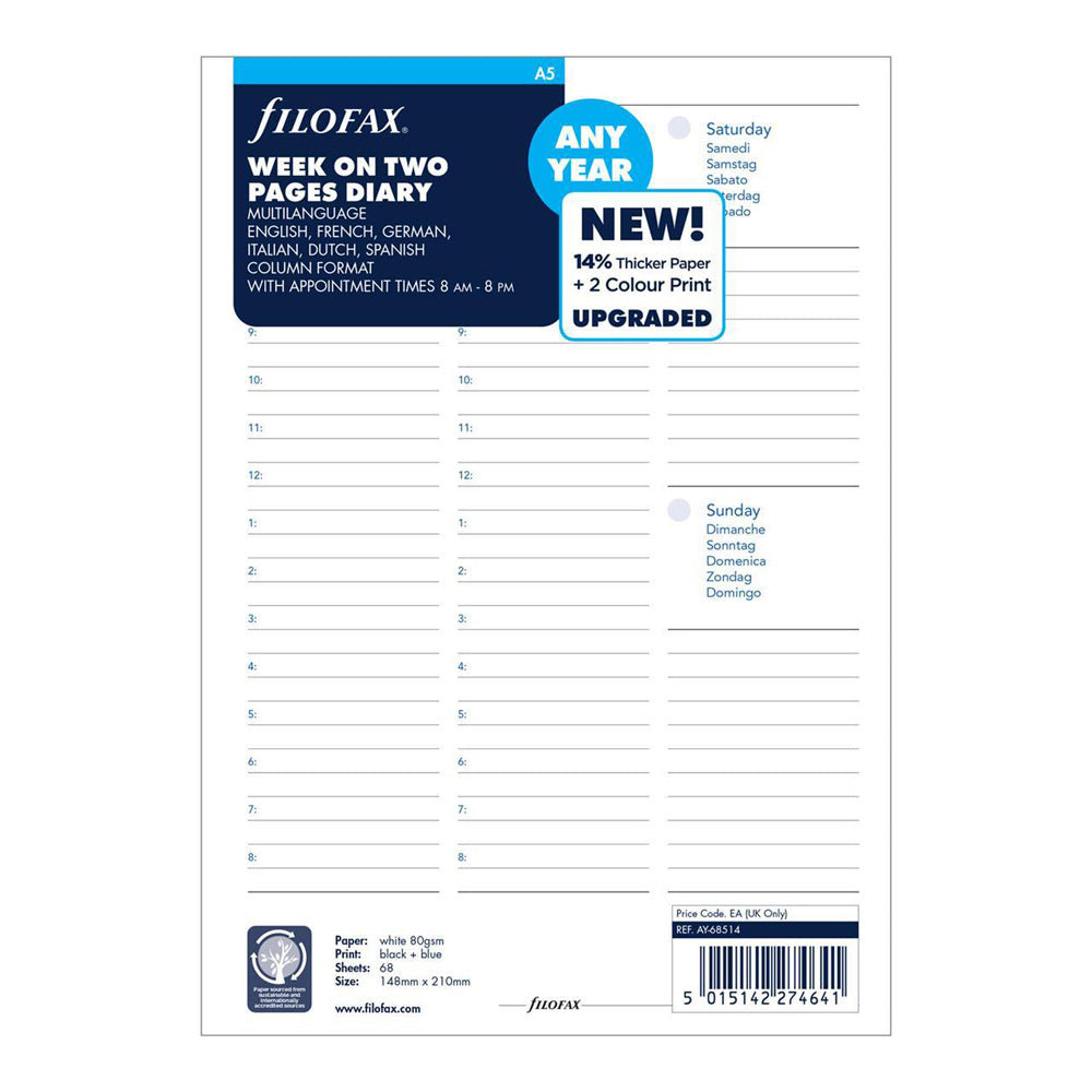 101287-filofax-a5-week-on-two-pages-diary-refill-organiser