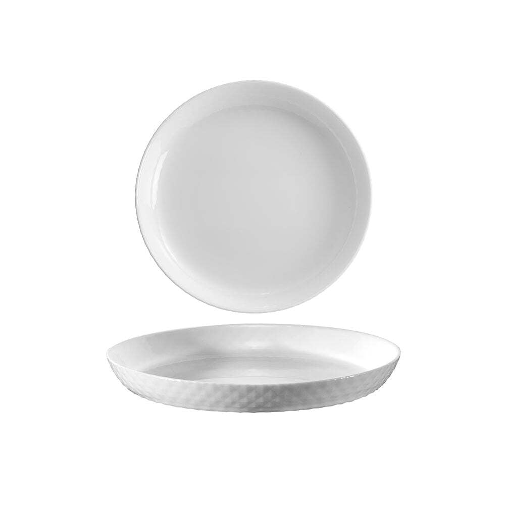 51084-wiltshire-diamond-white-glass-textured-side-plate-19cm