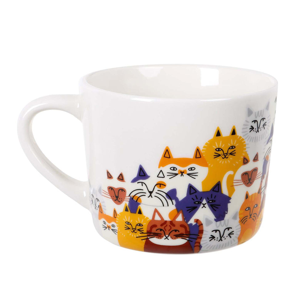 51093-wiltshire-clowder-of-cats-new-bone-china-mug-400ml