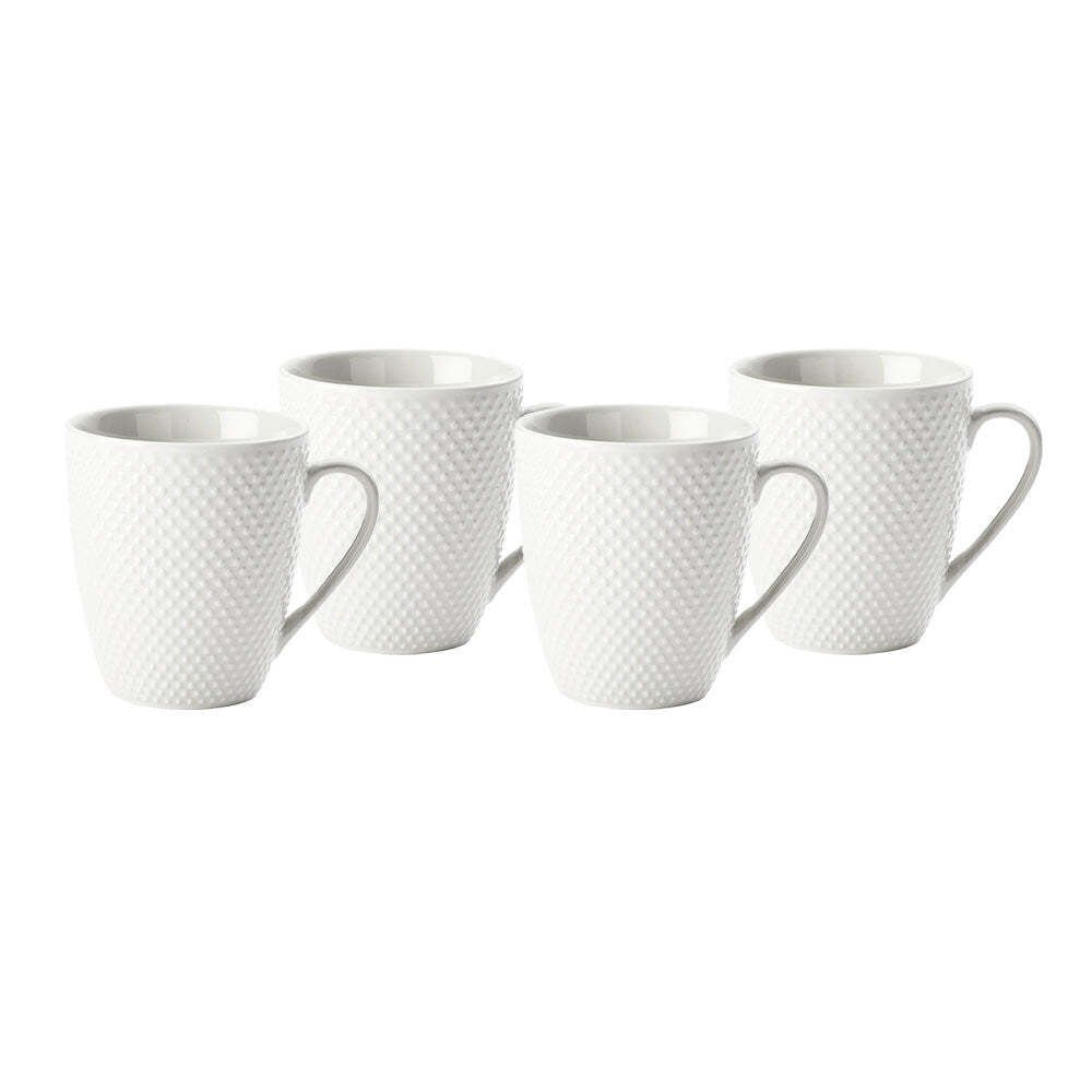 51080-4pc-wiltshire-white-stipple-embossed-mugs-cup-set-350ml