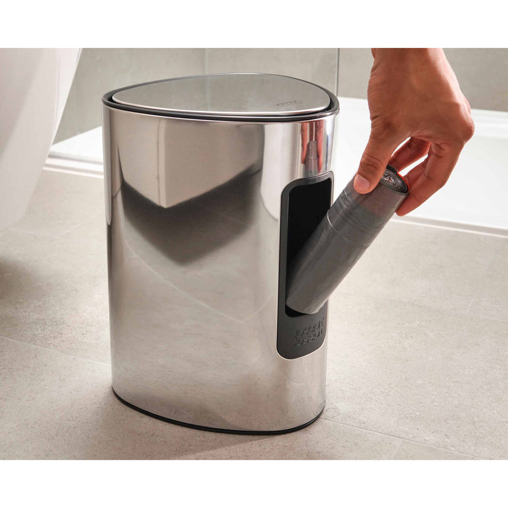 30148-80pc-joseph-joseph-iw8-5l-eco-liners-plastic-w-drawstring-ties-grey