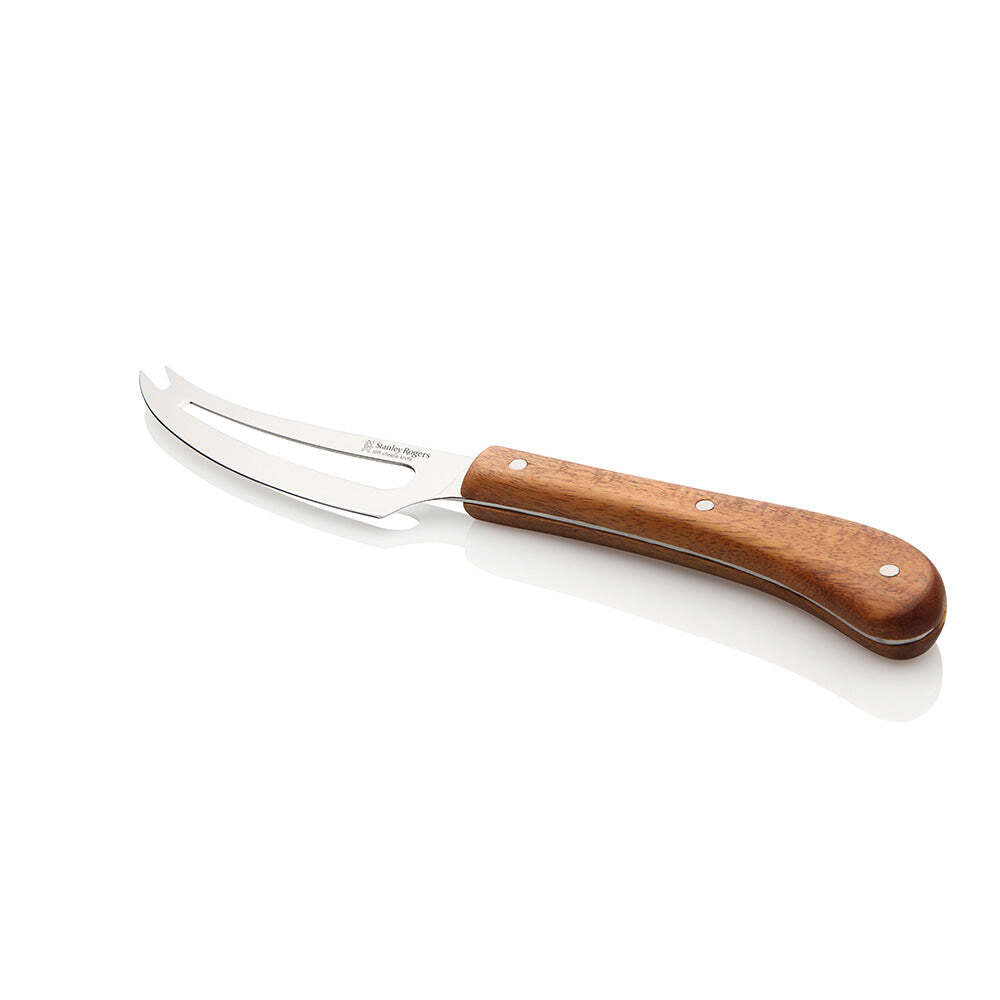 50763-stanley-rogers-pistol-grip-slotted-soft-cheese-knife-acacia