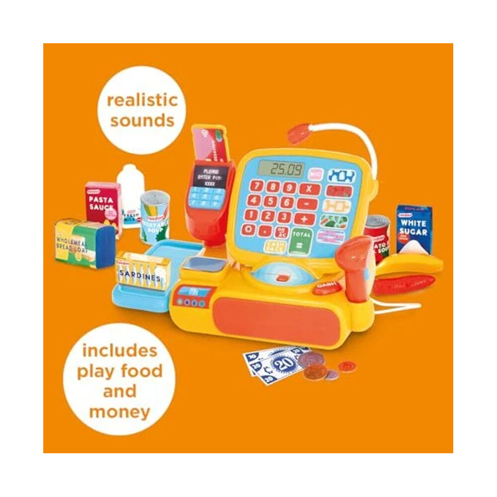 Casdon Kids 3y+ Cash Register Pretend Play Toy Supermarket Checkout Till — image 2