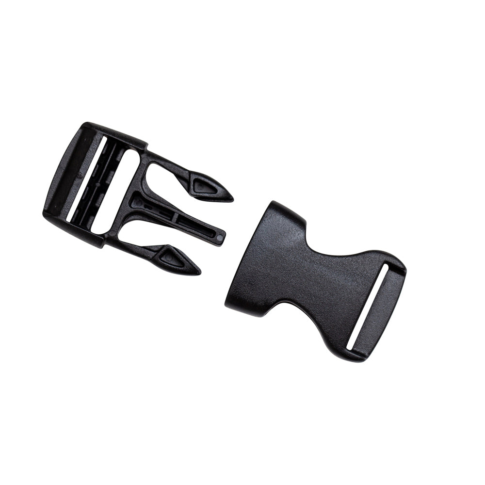 GMP Trovato Premium Plastic Side Release Buckle 20mm Bag 15 Black