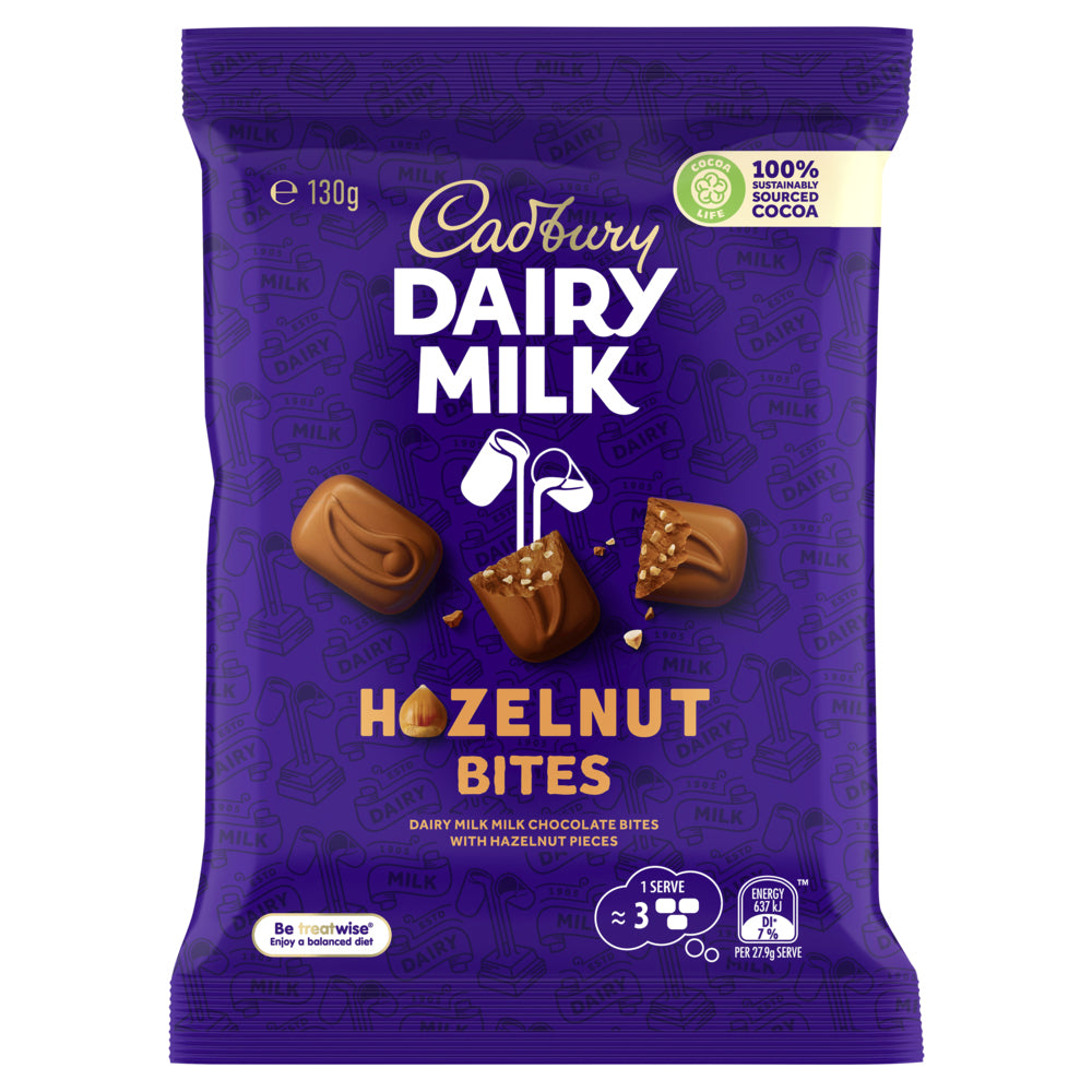 4301024-14pc-hazelnut-cadbury-dairy-milk-bites-130g-chocolate-confectionery