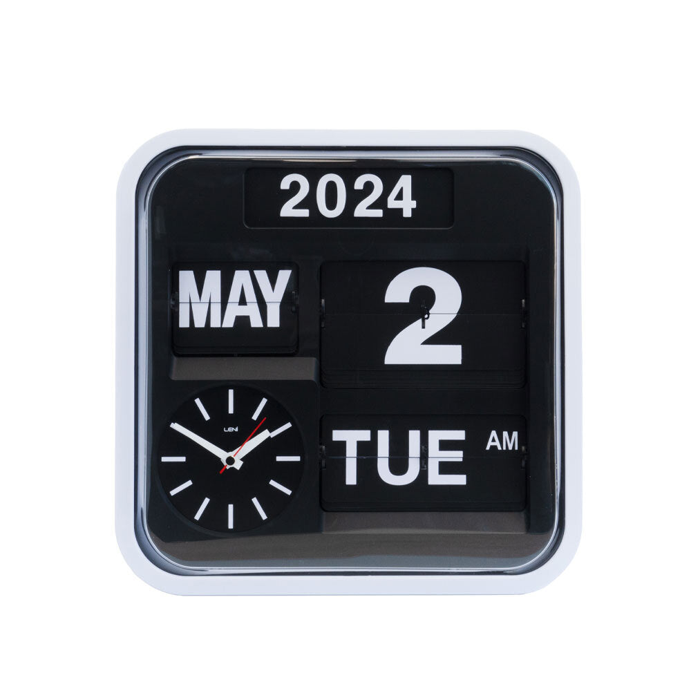 140640-leni-bankers-wall-clock-with-calendar-32x32cm-black