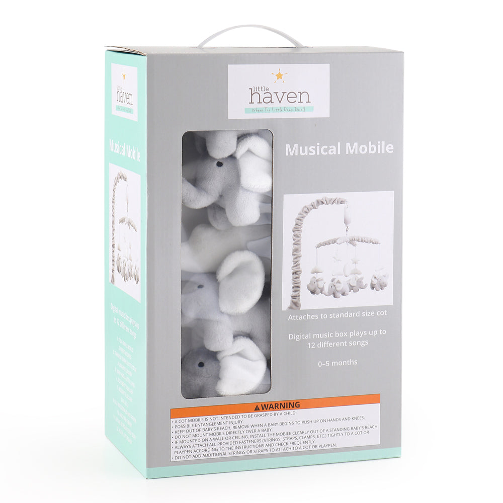 3282mm-little-haven-infant-nursery-cot-hanging-musical-mobile-elephant-white-0-5m