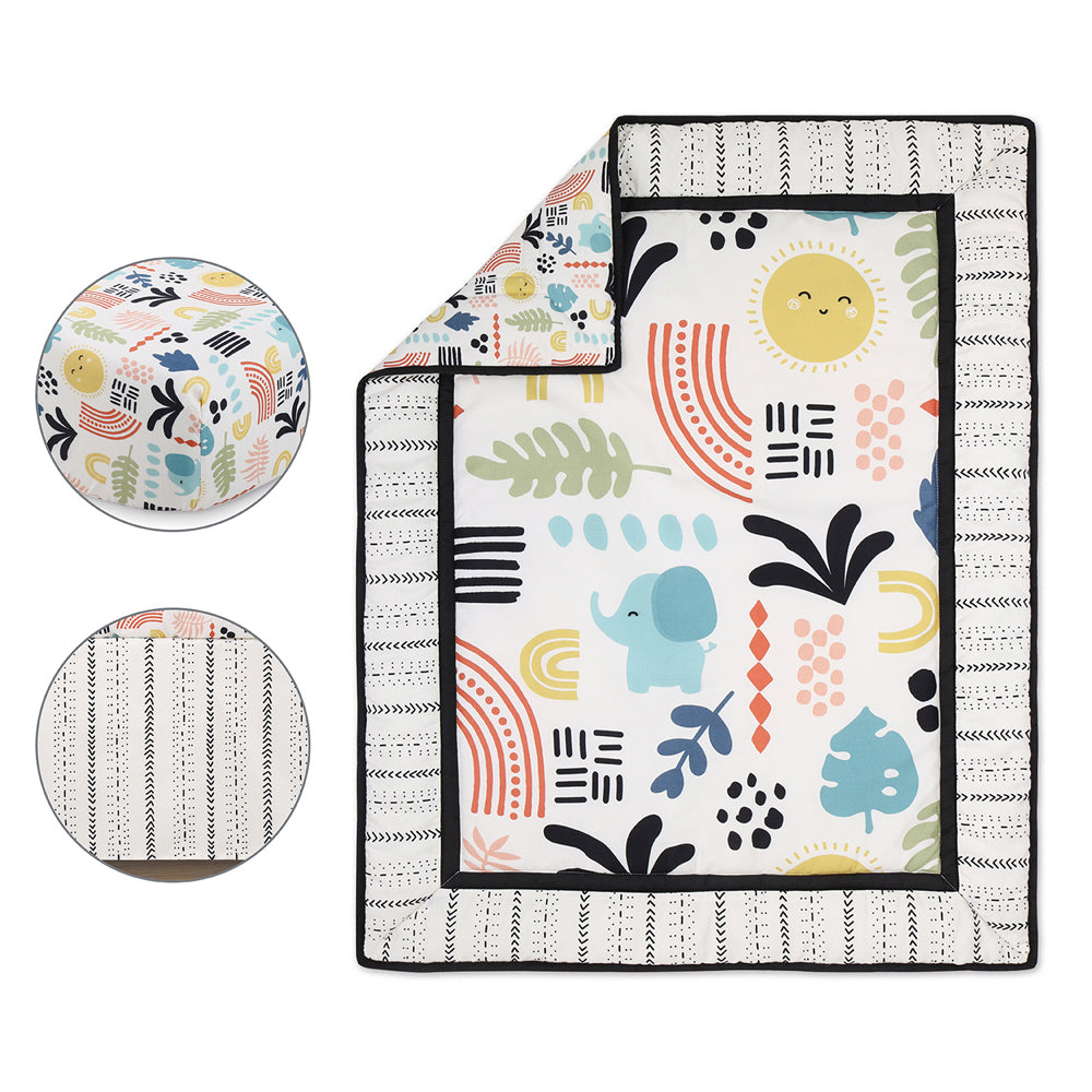 1690bs3-3pc-the-peanutshell-boho-story-crib-quilt-sheet-skirt-bedding-set