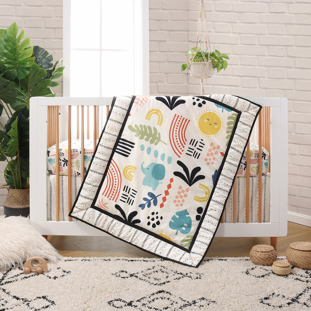 1690bs3-3pc-the-peanutshell-boho-story-crib-quilt-sheet-skirt-bedding-set