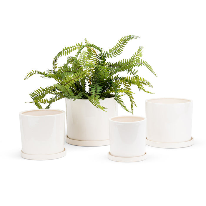 22271-4pc-cylindrical-pot-planter-w-saucer-set-garden-decor-white