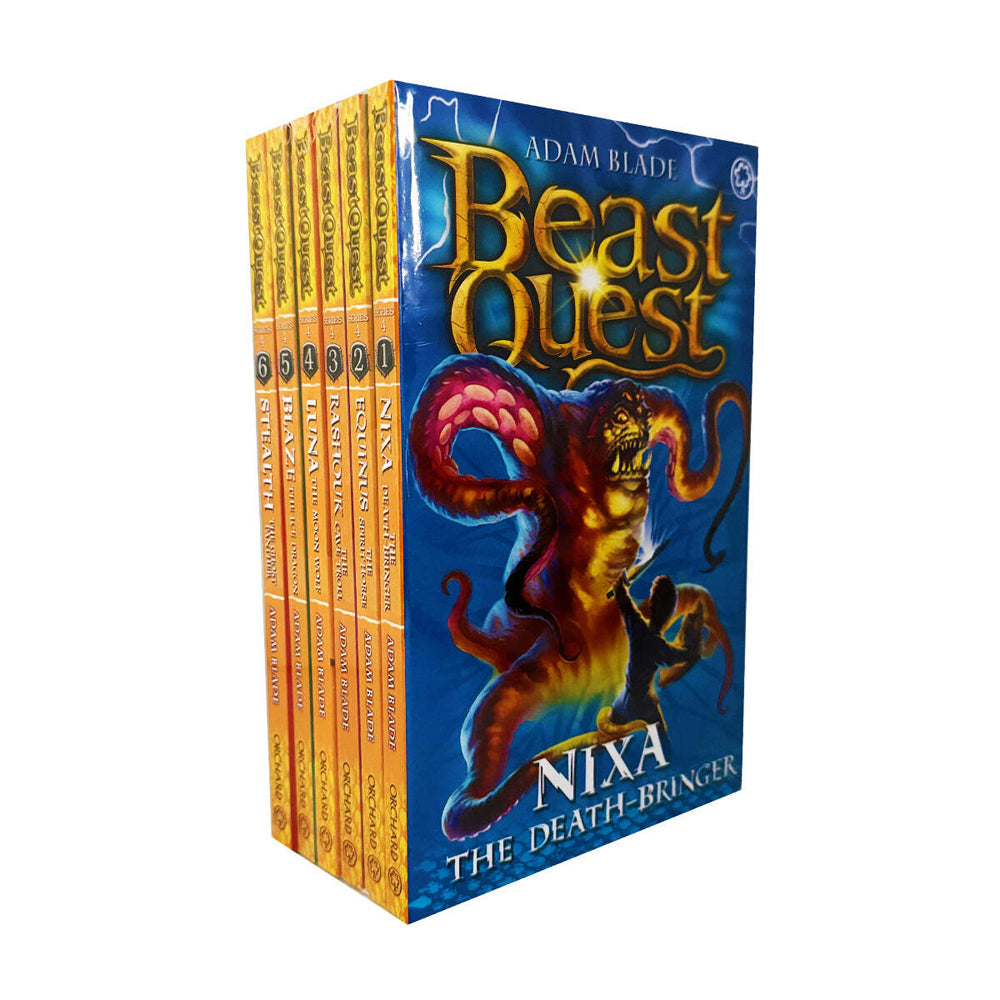 6pc Promotional Beast Quest Series 4 Book Collection Set 8-12Y+