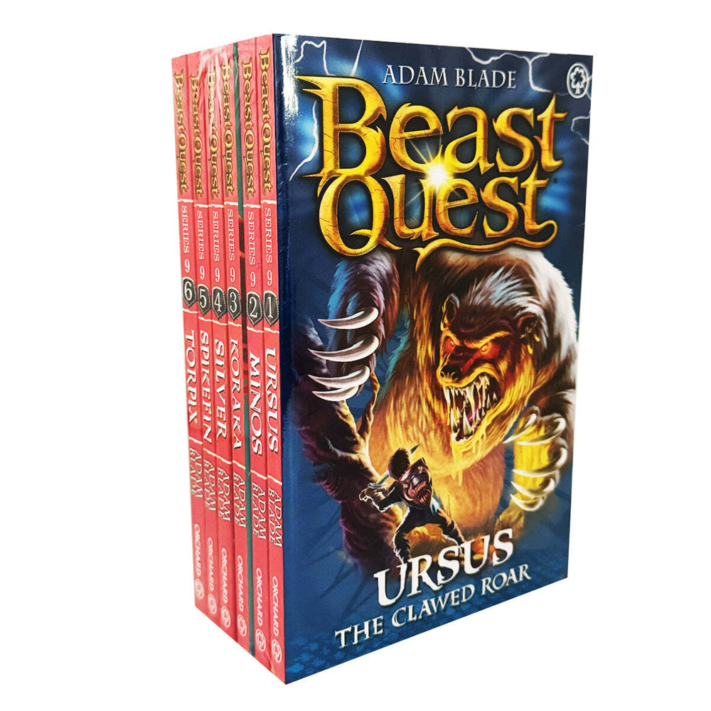 6pc Promotional Beast Quest Series 9 Book Collection Set 8-12Y+