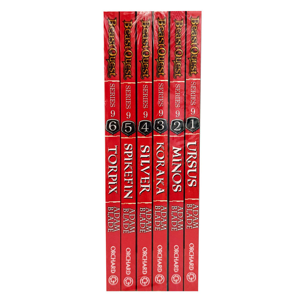 6pc Promotional Beast Quest Series 9 Book Collection Set 8-12Y+