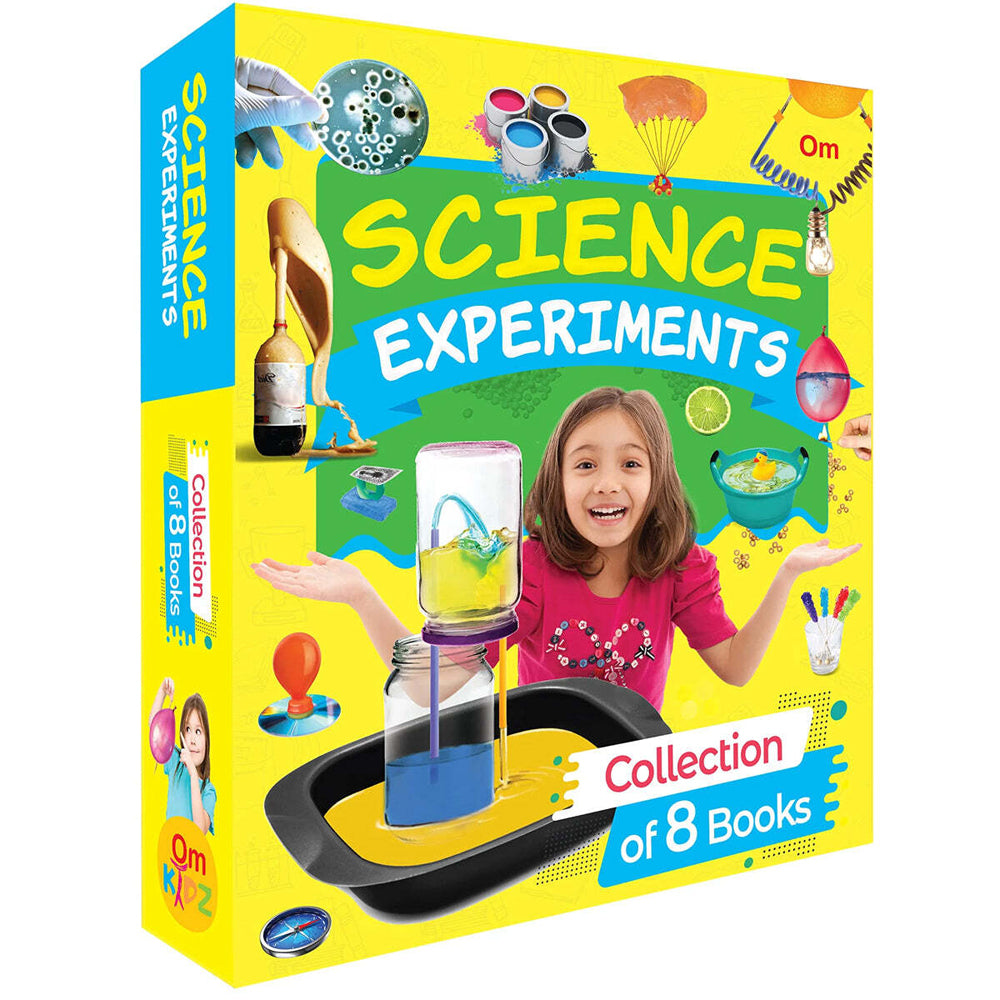 8pc Om Publishing Science Experiments Book Collection Set 8-12Y+