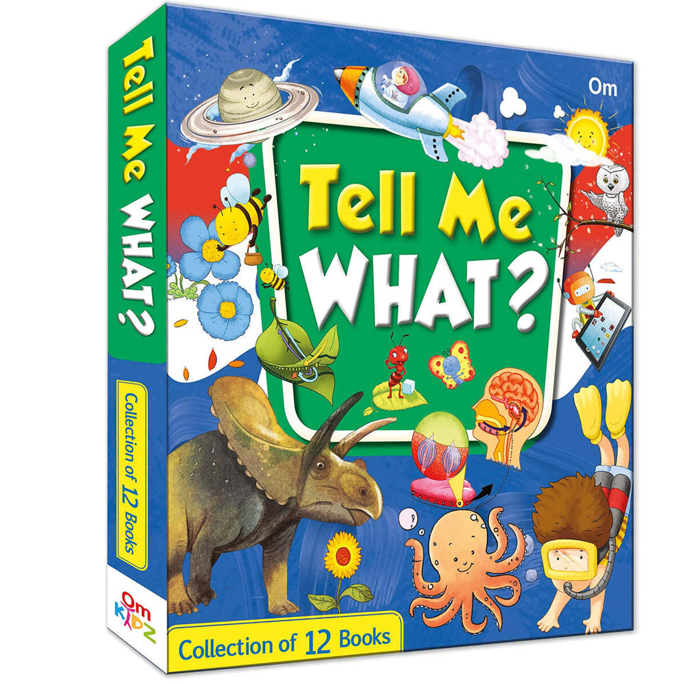 12pc Om Publishing Tell Me What? Book Collection Set 6-8Y+