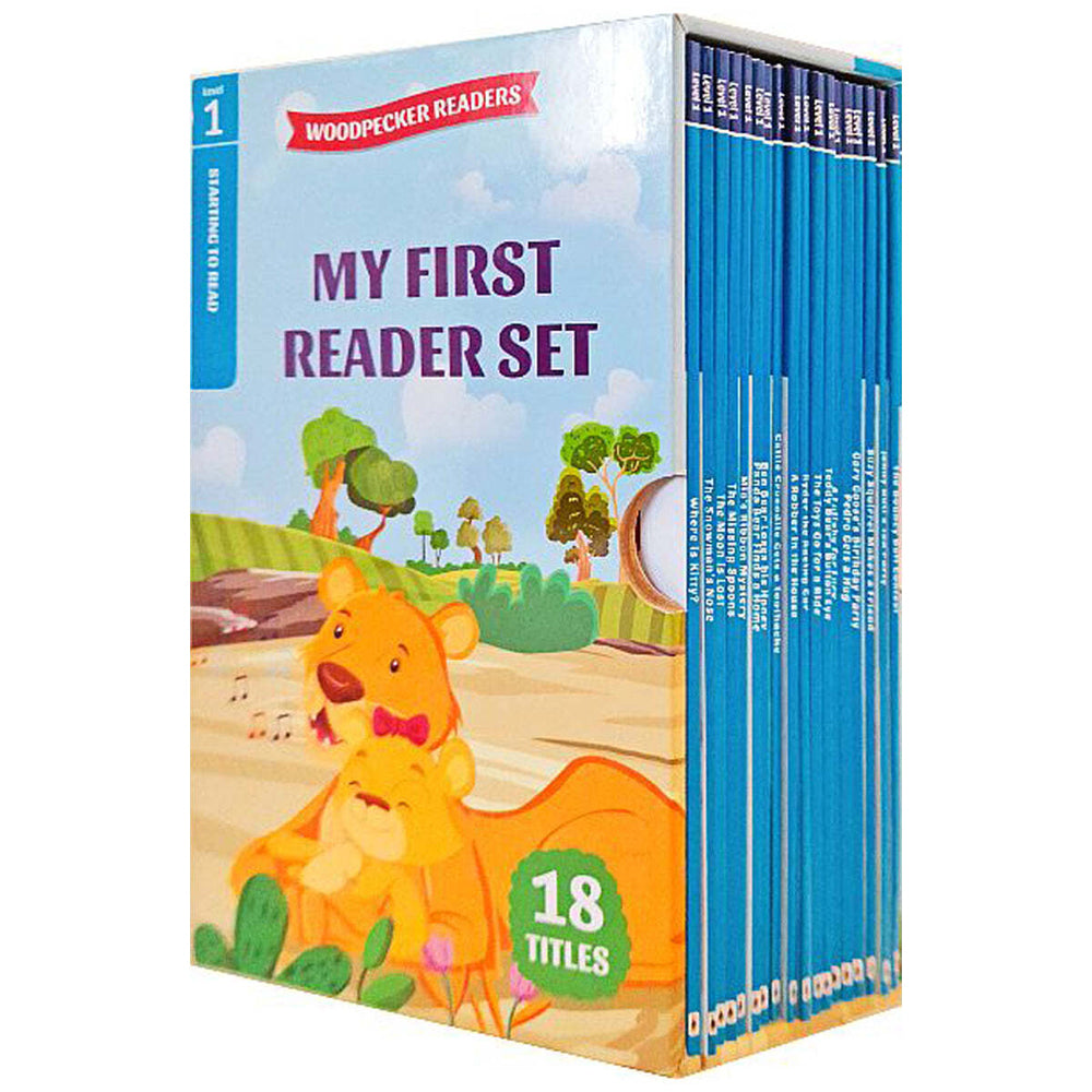18pc Woodpecker Readers My First Reader Book Collection Set Level 1 4-6Y+