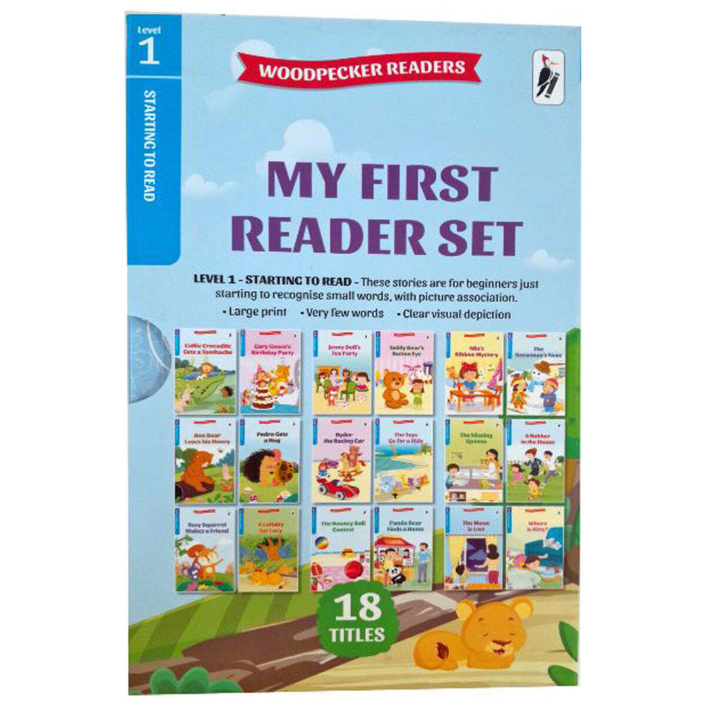 18pc Woodpecker Readers My First Reader Book Collection Set Level 1 4-6Y+
