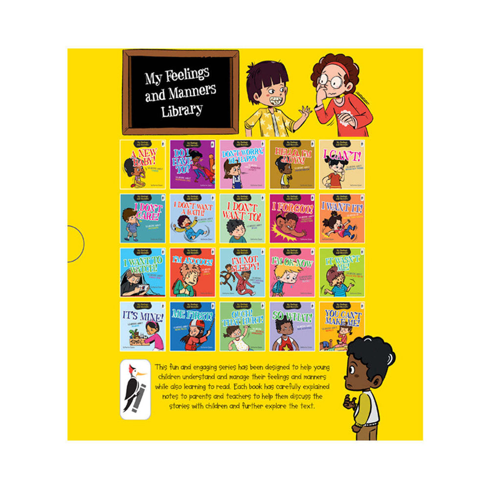 20pc Wilco My Feelings and Manners Library Book Collection Set 6-9Y+