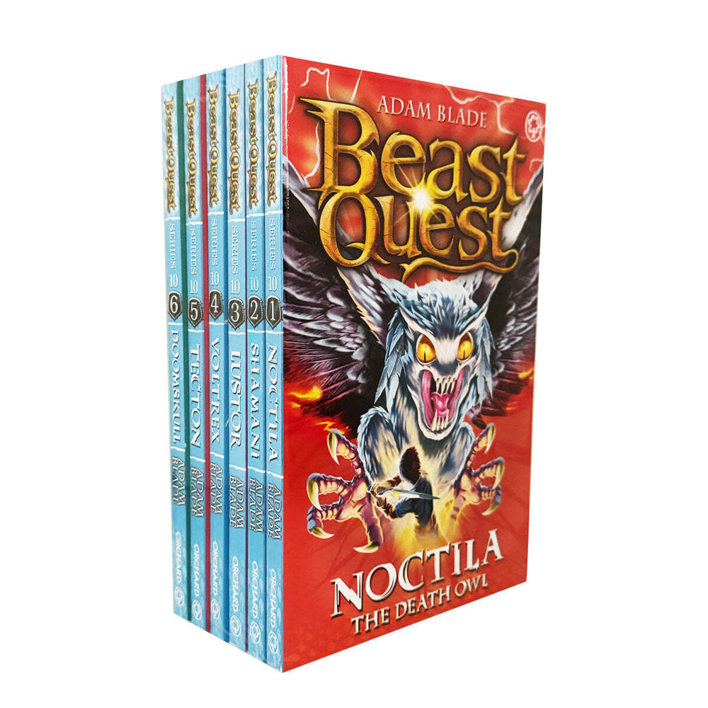 6pc Promotional Beast Quest Series 10 Book Collection Set 8-12Y+