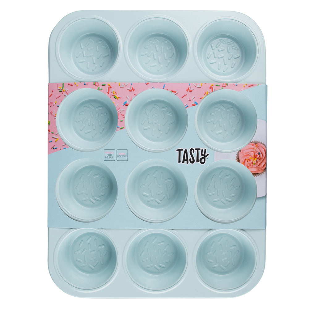 678879-tasty-non-stick-12-cup-muffin-pan-rectangle-35-5cm-light-blue