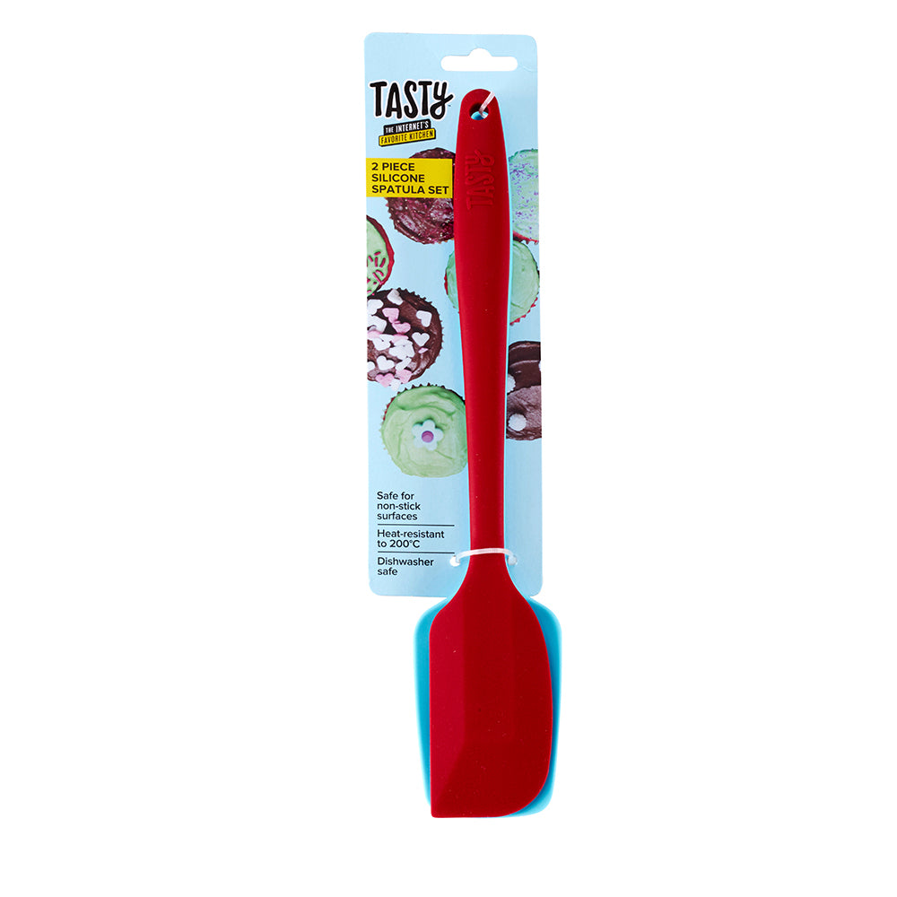49562-2pc-tasty-non-stick-silicone-spatula-baking-utensil-set-red-blue